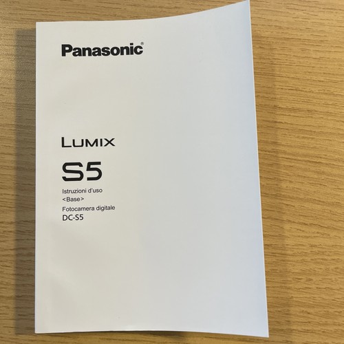 Manuale panasonic lumix s5 - lumix, dc-s5